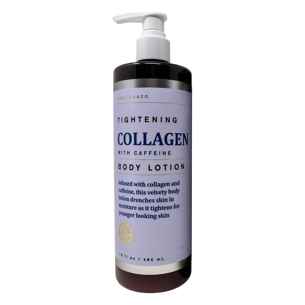 NEW Evalina & Co Tightening Collagen Caffeine Retinol Body Lotion 16 oz